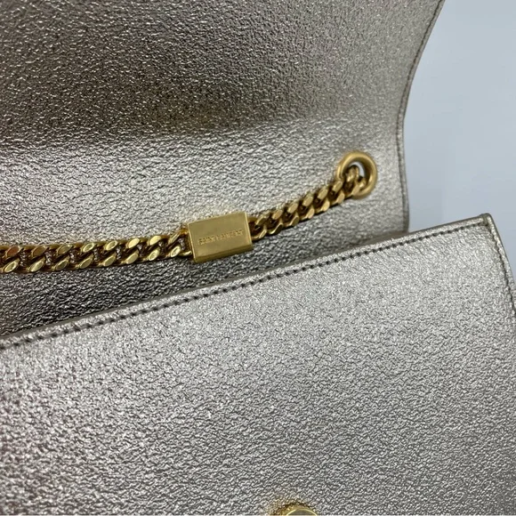 ❌SOLD❌ YSL Kate Small Sparkling Light Gold Bag Clutch - Picture 16 of 16